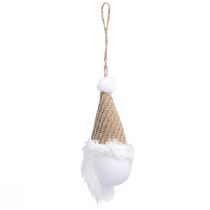 Prodotto Gnomo natalizio Addobbi natalizie Bianco marrone A11cm 3pz