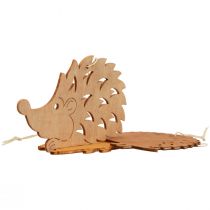 Deco appendiabiti in legno riccio deco marrone natura arancione 12x10cm 12 pezzi