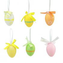 Prodotto Appendino decorativo Uova di Pasqua in plastica da appendere 4×5,5 cm 12 pz