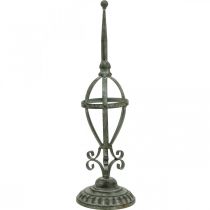 Porta ghirlande in metallo effetto anticato, decorazione da tavola shabby chic H51cm