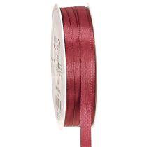 Prodotto Nastro decorativo stretto in taffetà Bordeaux 10mm 50m