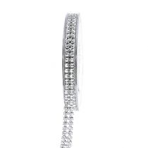 Prodotto Nastro decorativo argento, lucido 10mm 4m