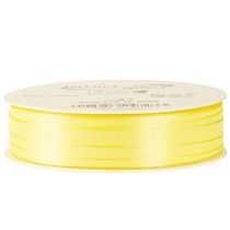 Prodotto Nastro decorativo in taffetà, nastro regalo giallo chiaro 10 mm 50 m