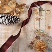 Prodotto Nastro regalo, elegante e lucido nastro in taffetà per occasioni festive, largo 25 mm, lungo 50 m.