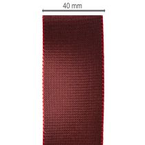 Prodotto Nastro decorativo in taffetà rosso, versatile, 40 mm x 50 m