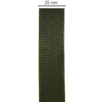 Prodotto Nastro decorativo, nastro in taffetà lucido per decorazioni, largo 25 mm, lungo 50 m.