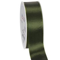 Prodotto Nastro di raso per confezioni regalo, nastro di taffetà, verde, largo 40 mm, lungo 5 m.