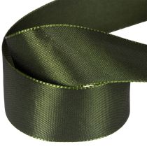 Prodotto Nastro di raso per confezioni regalo, nastro di taffetà, verde, largo 40 mm, lungo 5 m.