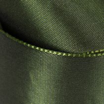 Prodotto Nastro di raso per confezioni regalo, nastro di taffetà, verde, largo 40 mm, lungo 5 m.
