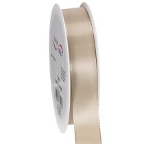 Prodotto Nastro decorativo in taffetà satinato beige, 25 mm, 50 m