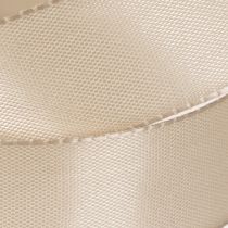 Prodotto Nastro decorativo in taffetà satinato beige, 25 mm, 50 m