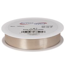 Prodotto Nastro decorativo in taffetà satinato beige, 25 mm, 50 m