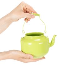 Prodotto Teiera decorativa utilizzabile come vaso per fiori, in stile retrò nostalgico.