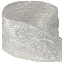 Prodotto Nastro decorativo nastro regalo nastro da tavolo argento chiaro 75mm 15m