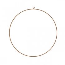 Anello decorativo in metallo, anello in metallo per appendere, anello decorativo patina Ø28cm 4pz