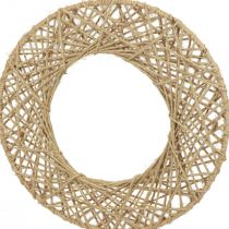 Prodotto Anelli decorativi ricoperti di iuta decorazione da appendere decorazione boho naturale Ø38 cm 2 pezzi