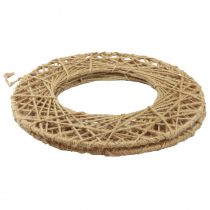 Prodotto Anelli decorativi in iuta, stile naturale, decorazione da appendere, stile boho, Ø38cm, 2 pezzi, anelli in metallo, decorazione da parete, decorazione da finestra