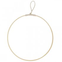 Anello decorativo da appendere, decorazione finestra, decorazione parete colori naturali Ø30cm 4pz