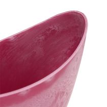Prodotto Ciotola decorativa in plastica rosa 20 cm x 9 cm H11,5 cm 1 pezzo
