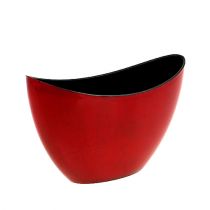 Prodotto Ciotola decorativa in plastica rosso-nera 24 cm x 10 cm x 14 cm 1 pz