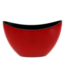 Prodotto Ciotola decorativa in plastica rosso-nera 24 cm x 10 cm x 14 cm 1 pz