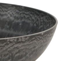 Prodotto Ciotola decorativa rotonda per piante grigio Ø37cm H10.5cm 3pz