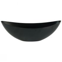 Prodotto Ciotola decorativa nera decorazione da tavolo per piante in barca 38,5x12,5x13 cm