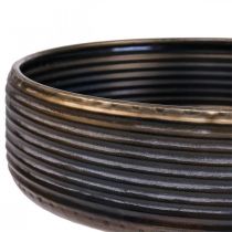 Ciotola decorativa ciotola grande metallo aspetto antico 30/38/46cm set di 3