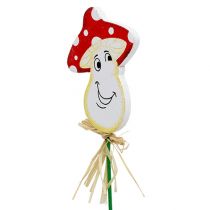 Spina di decorazione fungo 6,5 cm L27 cm 24 pezzi