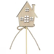 Prodotto Tappi decorativi Decorazioni natalizie casette in legno 4,5x5 cm 12 pz