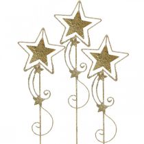 Prodotto Spina decorativa stella oro scintillante H54cm 4 pezzi