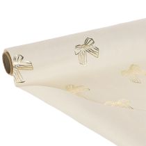 Prodotto Runner da tavola, in tessuto decorativo, fantasia, con fiocchi larghi, 35x120 cm, 2 pezzi