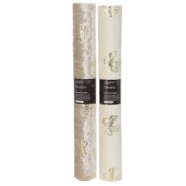 Prodotto Runner da tavola, in tessuto decorativo, fantasia, con fiocchi larghi, 35x120 cm, 2 pezzi