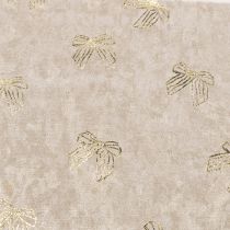 Prodotto Runner da tavola, in tessuto decorativo, fantasia, con fiocchi larghi, 35x120 cm, 2 pezzi