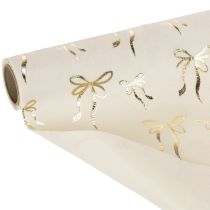 Prodotto Runner da tavola, in tessuto decorativo con fiocchi sottili, in rotolo, 120x35 cm, 2 pezzi