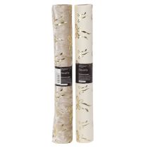 Prodotto Runner da tavola, in tessuto decorativo con fiocchi sottili, in rotolo, 120x35 cm, 2 pezzi