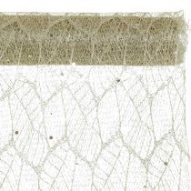 Nastro da tavola tessuto decorativo champagne x 2 assortiti 35x200cm