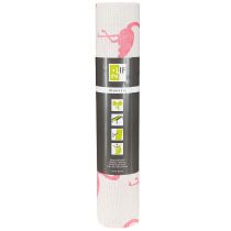 Prodotto Tessuto Decò Flamingo Bianco-Rosa 30cm x 3m