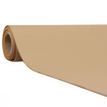Prodotto Runner da tavolo in ecopelle tessuto decorativo beige pelle 33 cm×1,35 m