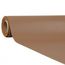 Prodotto Runner da tavolo in ecopelle tessuto decorativo marrone pelle 33 cm×1,35 m