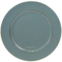 Prodotto Piatto decorativo in plastica piatto decorativo in plastica marrone petrolio Ø33cm