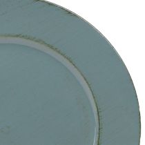 Prodotto Piatto decorativo in plastica piatto decorativo in plastica marrone petrolio Ø33cm