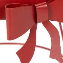 Prodotto Vassoio decorativo su supporto con fiocco in metallo, 30 cm, set da 2 pezzi