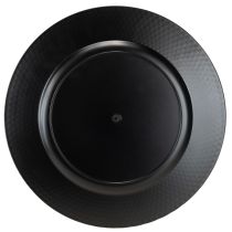 Prodotto Piatto decorativo Piatto decorativo rotondo in plastica argento Ø33cm