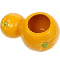 Vaso decorativo vaso in ceramica arancione decorazione estiva agrumi