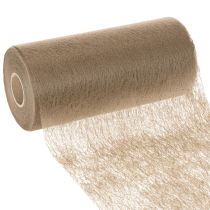 Prodotto Rotolo di decorazione da tavola in tessuto non tessuto, 24 cm x 25 m, marrone, per tavole festive