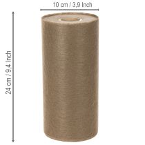 Prodotto Rotolo di decorazione da tavola in tessuto non tessuto, 24 cm x 25 m, marrone, per tavole festive