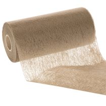 Prodotto Rotolo di decorazione da tavola in tessuto non tessuto, 24 cm x 25 m, marrone, per tavole festive