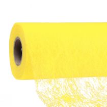 Prodotto Runner da tavolo decorativo in pile Runner da tavolo decorativo in pile giallo 23 cm 25 m