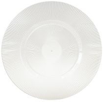 Prodotto Piatto decorativo con scanalature piatto in plastica piatto in plastica trasparente Ø33cm